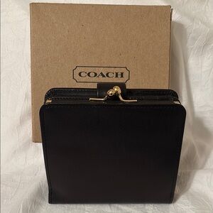 Coach Black Leather Wallet